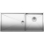Zlewozmywak Blanco ZEROX 400/550-T-IF PRAWA  Z KOR. INFINO 521 604